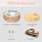 Dual Wicker Picnic Basket Set with Blanket for 2 - Unique Gifts Ideas for Couple, Engagement, Wedding, Bridal Shower, Family